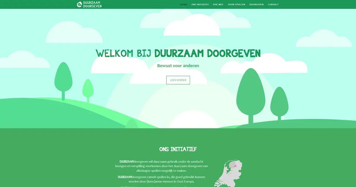 Duurzaam Doorgeven website